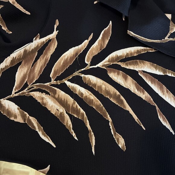 Alfred Dunner Womens Short Sleeve Tropical Print Blouse Size 20 Button Front - Picture 8 of 8